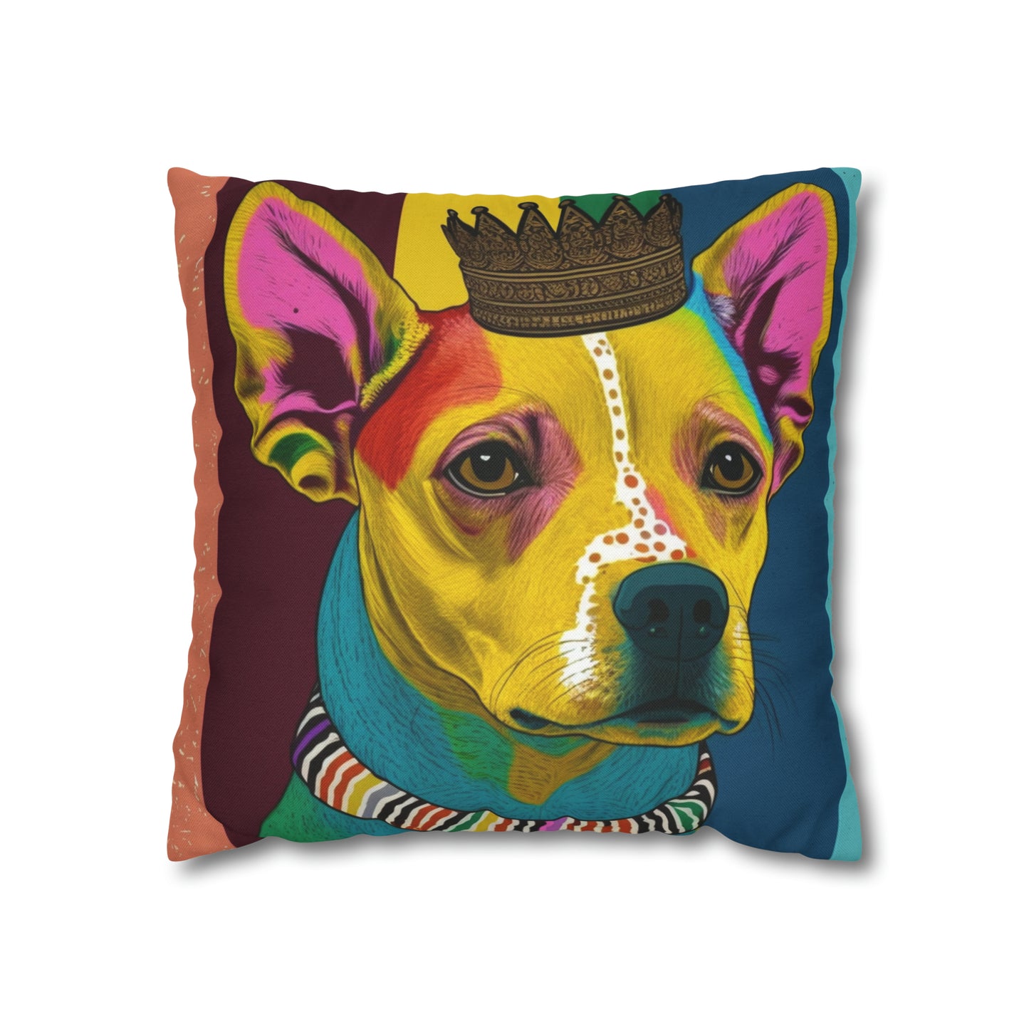 Chihuahua PopArt Cushion Cover: Vibrant Canine Artistry