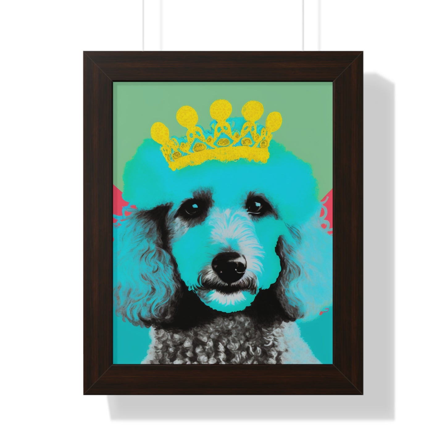 PopArt Poodle Framed Poster