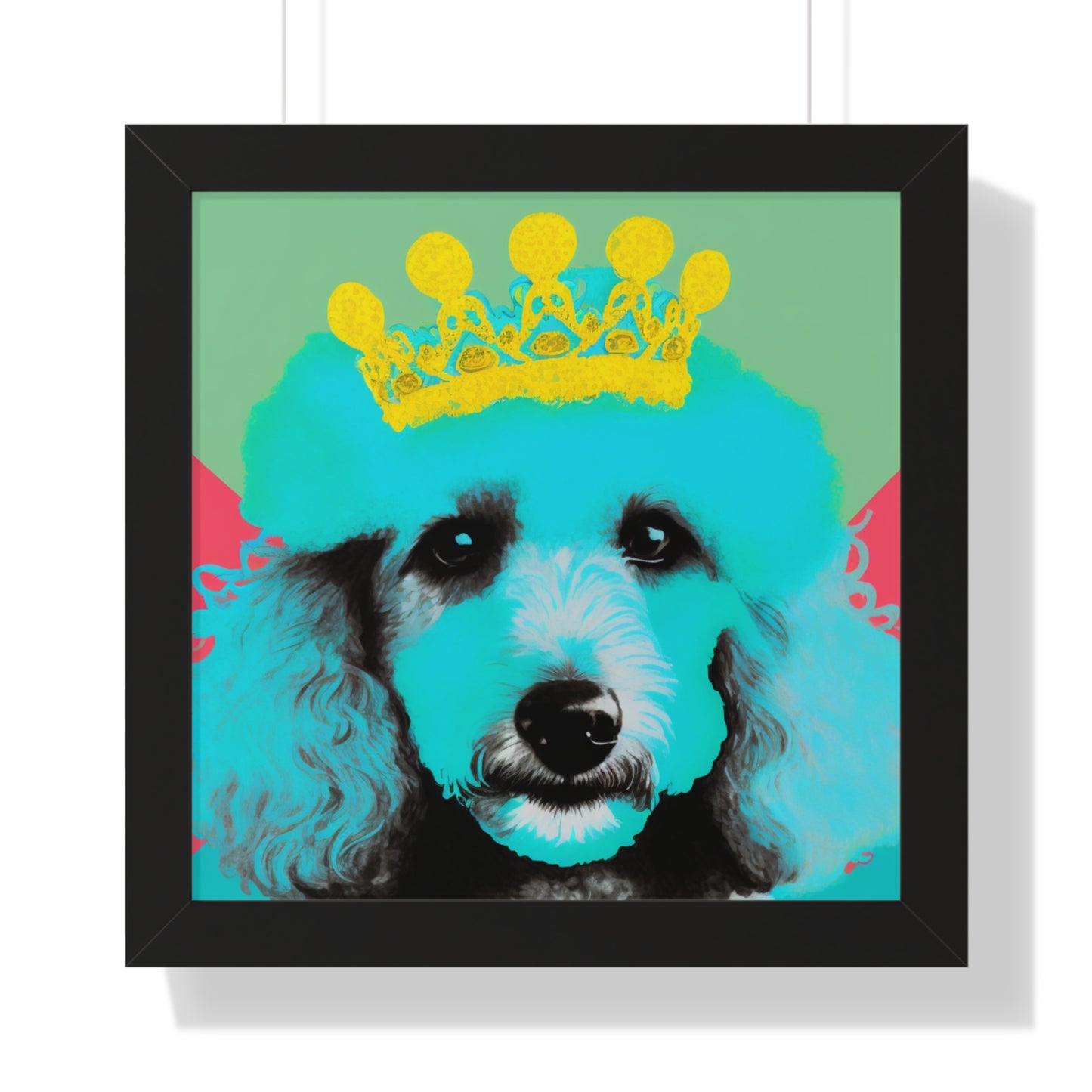 PopArt Poodle Framed Poster